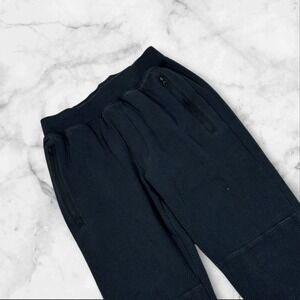 Alo Yoga Black Textured Jogger Pants Zip Pocket Athletic Athleisure Womens Sz S